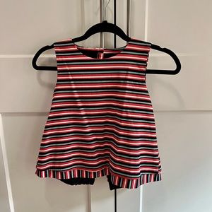 Striped cropped top